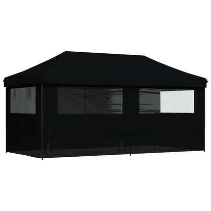 vidaXL Party Tent Folding Black 292 x 580 x 315 cm Oxford Fabric