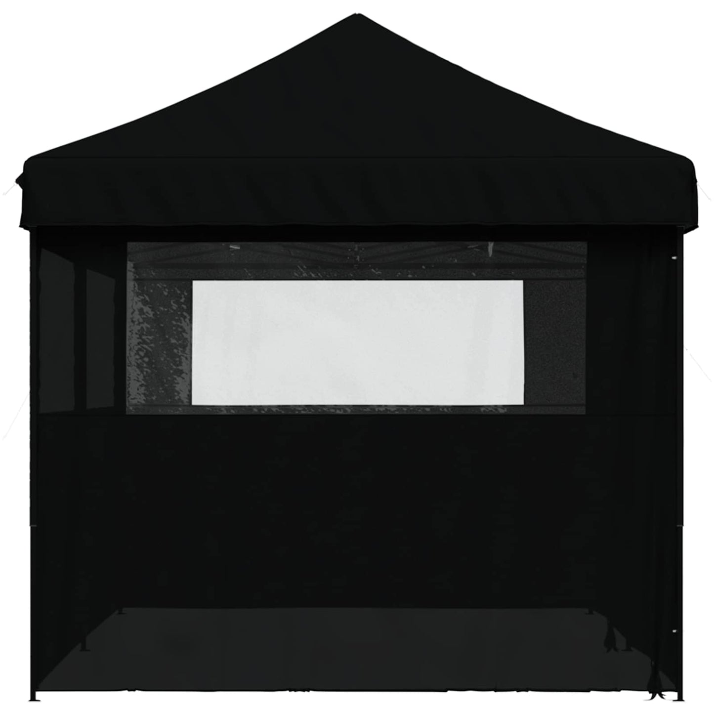 vidaXL Party Tent Folding Black 292 x 580 x 315 cm Oxford Fabric