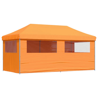 vidaXL Party Tent Folding Orange 292 x 580 x 315 cm Oxford Fabric