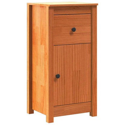 vidaXL Sideboard Wax Brown 39 x 34.5 x 80 cm Solid Pine Wood