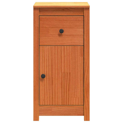 vidaXL Sideboard Wax Brown 39 x 34.5 x 80 cm Solid Pine Wood