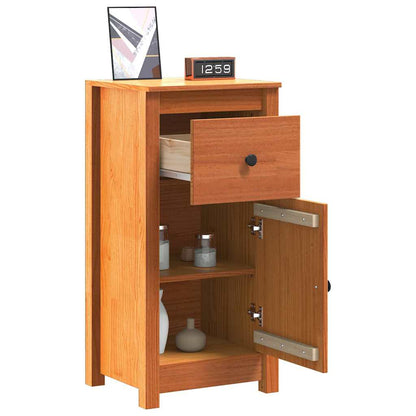 vidaXL Sideboard 2 pcs Wax Brown 39 x 34.5 x 80 cm Solid Pine Wood