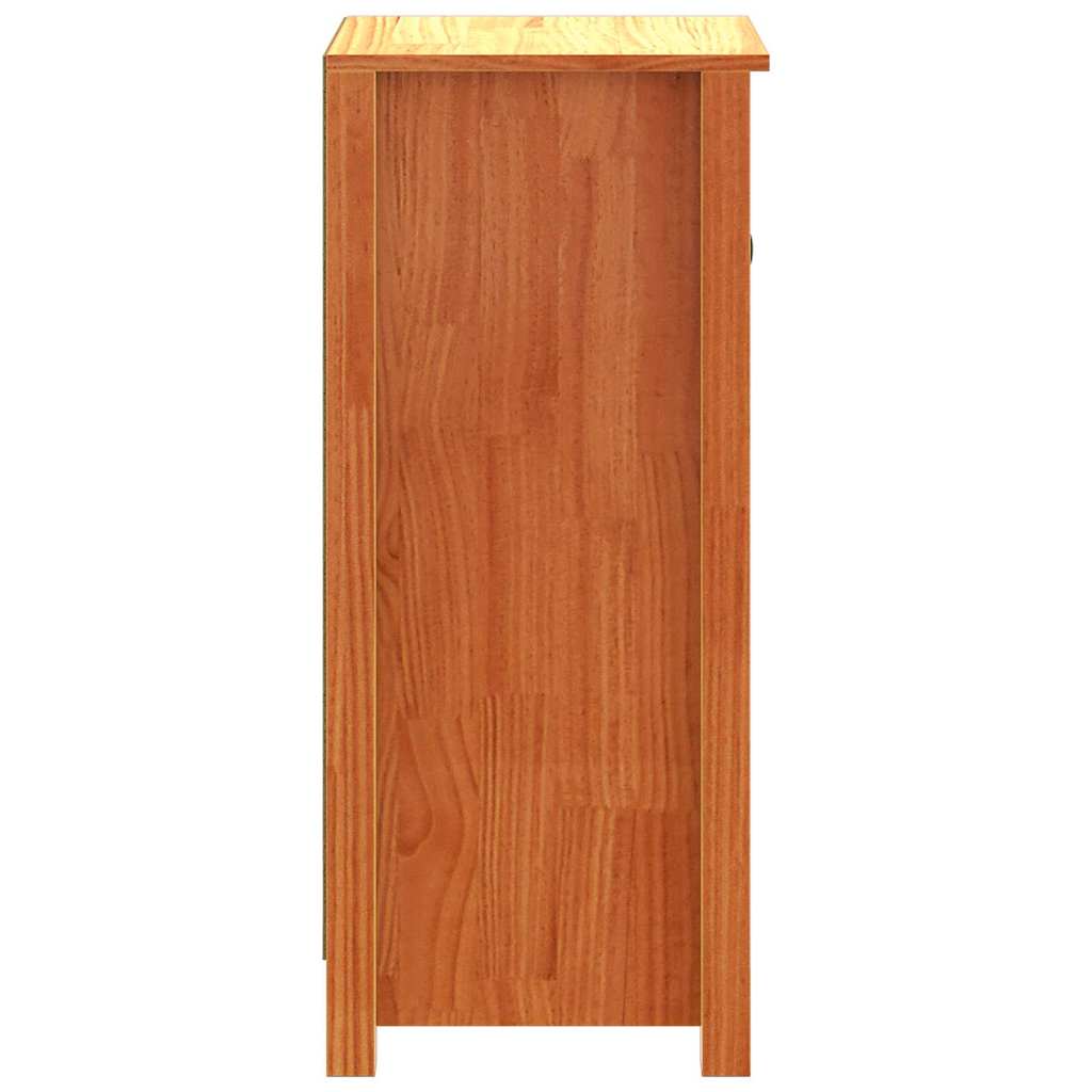 vidaXL Sideboard 2 pcs Wax Brown 39 x 34.5 x 80 cm Solid Pine Wood