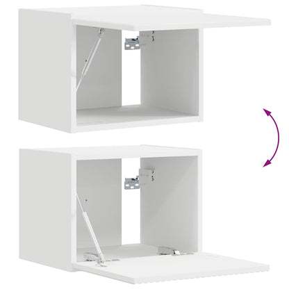 vidaXL TV Wall Cabinet White 39 x 31 x 29.5 cm Engineered Wood