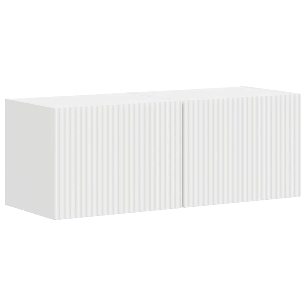 vidaXL TV Wall Cabinet 2 pcs White 39 x 31 x 29.5 cm Engineered Wood