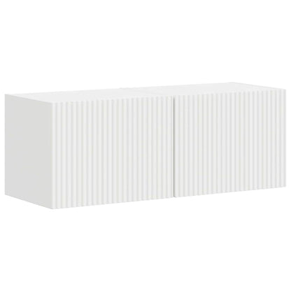 vidaXL TV Wall Cabinet 2 pcs White 39 x 31 x 29.5 cm Engineered Wood