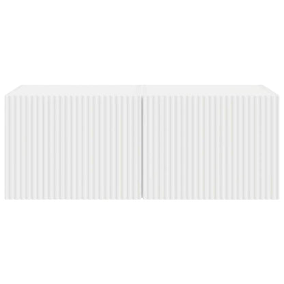 vidaXL TV Wall Cabinet 2 pcs White 39 x 31 x 29.5 cm Engineered Wood