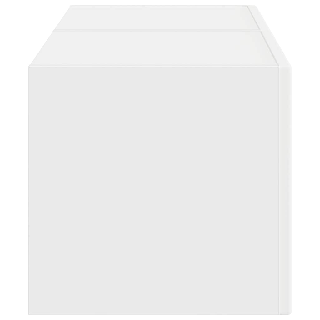 vidaXL TV Wall Cabinet 2 pcs White 39 x 31 x 29.5 cm Engineered Wood
