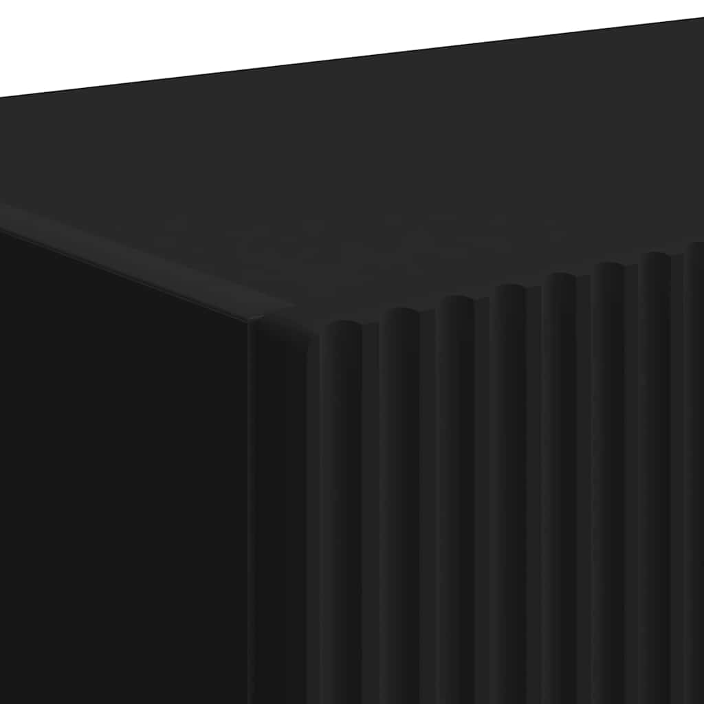 vidaXL TV Wall Cabinet Black 39 x 31 x 29.5 cm Engineered Wood