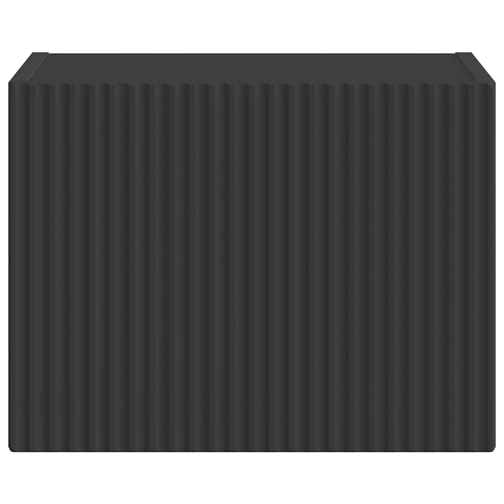 vidaXL TV Wall Cabinet Black 39 x 31 x 29.5 cm Engineered Wood