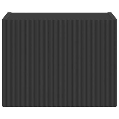 vidaXL TV Wall Cabinet Black 39 x 31 x 29.5 cm Engineered Wood