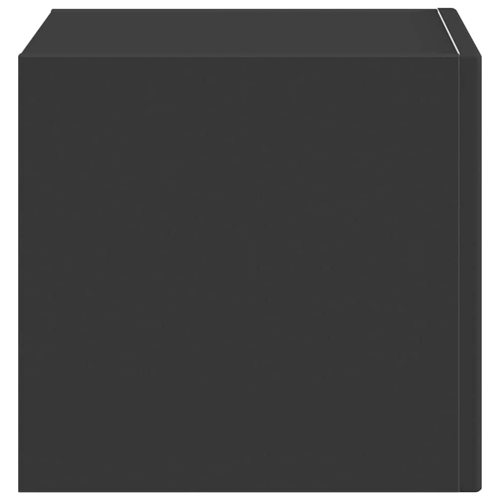 vidaXL TV Wall Cabinet Black 39 x 31 x 29.5 cm Engineered Wood