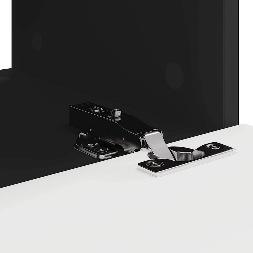 vidaXL TV Wall Cabinet 2 pcs Black 39 x 31 x 29.5 cm Engineered Wood