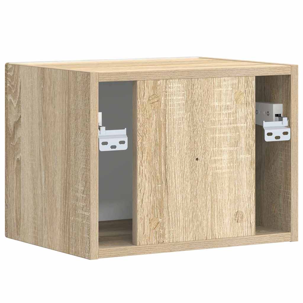 vidaXL TV Wall Cabinet Sonoma 39 x 31 x 29.5 cm Engineered Wood