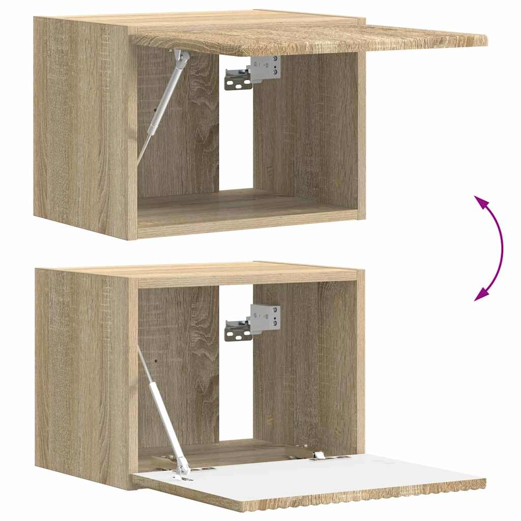 vidaXL TV Wall Cabinet Sonoma 39 x 31 x 29.5 cm Engineered Wood