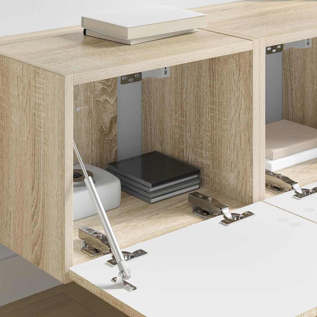 vidaXL TV Wall Cabinet 2 pcs Sonoma 39 x 31 x 29.5 cm Engineered Wood