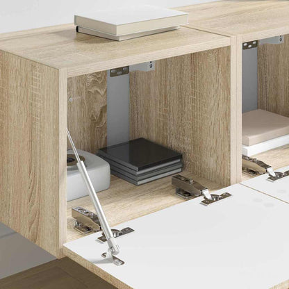 vidaXL TV Wall Cabinet 2 pcs Sonoma 39 x 31 x 29.5 cm Engineered Wood