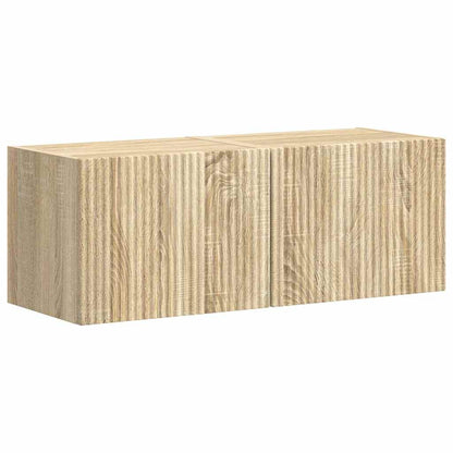 vidaXL TV Wall Cabinet 2 pcs Sonoma 39 x 31 x 29.5 cm Engineered Wood