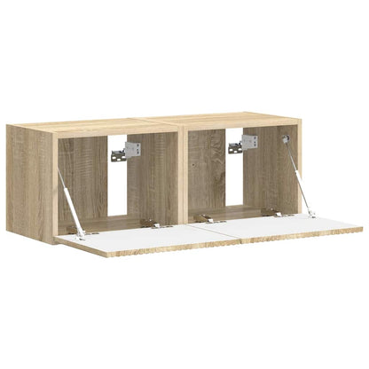 vidaXL TV Wall Cabinet 2 pcs Sonoma 39 x 31 x 29.5 cm Engineered Wood