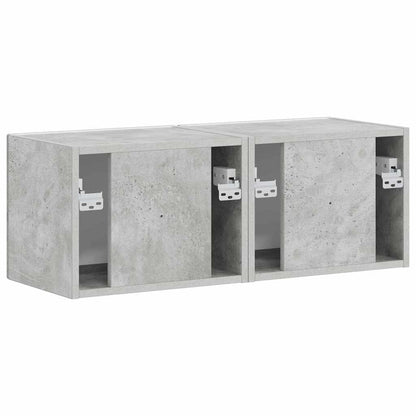 vidaXL TV Wall Cabinet Wall-mounted 2 pcs Concerte 39 x 31 x 29.5 cm
