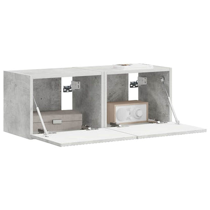 vidaXL TV Wall Cabinet Wall-mounted 2 pcs Concerte 39 x 31 x 29.5 cm