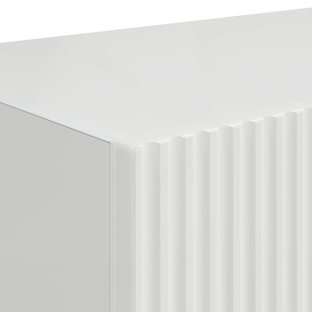 vidaXL TV Wall Cabinet Gloss White 39 x 31 x 29.5 cm Engineered Wood