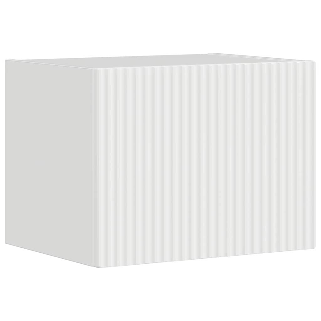 vidaXL TV Wall Cabinet Gloss White 39 x 31 x 29.5 cm Engineered Wood
