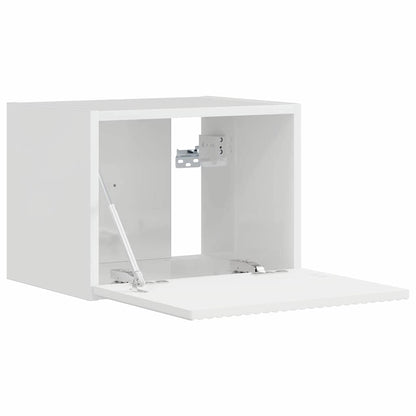 vidaXL TV Wall Cabinet Gloss White 39 x 31 x 29.5 cm Engineered Wood