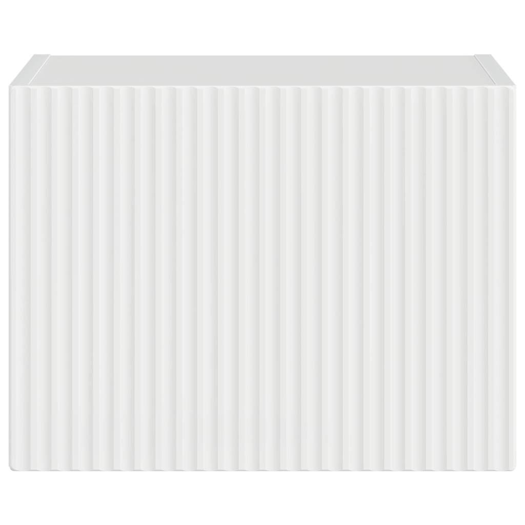 vidaXL TV Wall Cabinet Gloss White 39 x 31 x 29.5 cm Engineered Wood