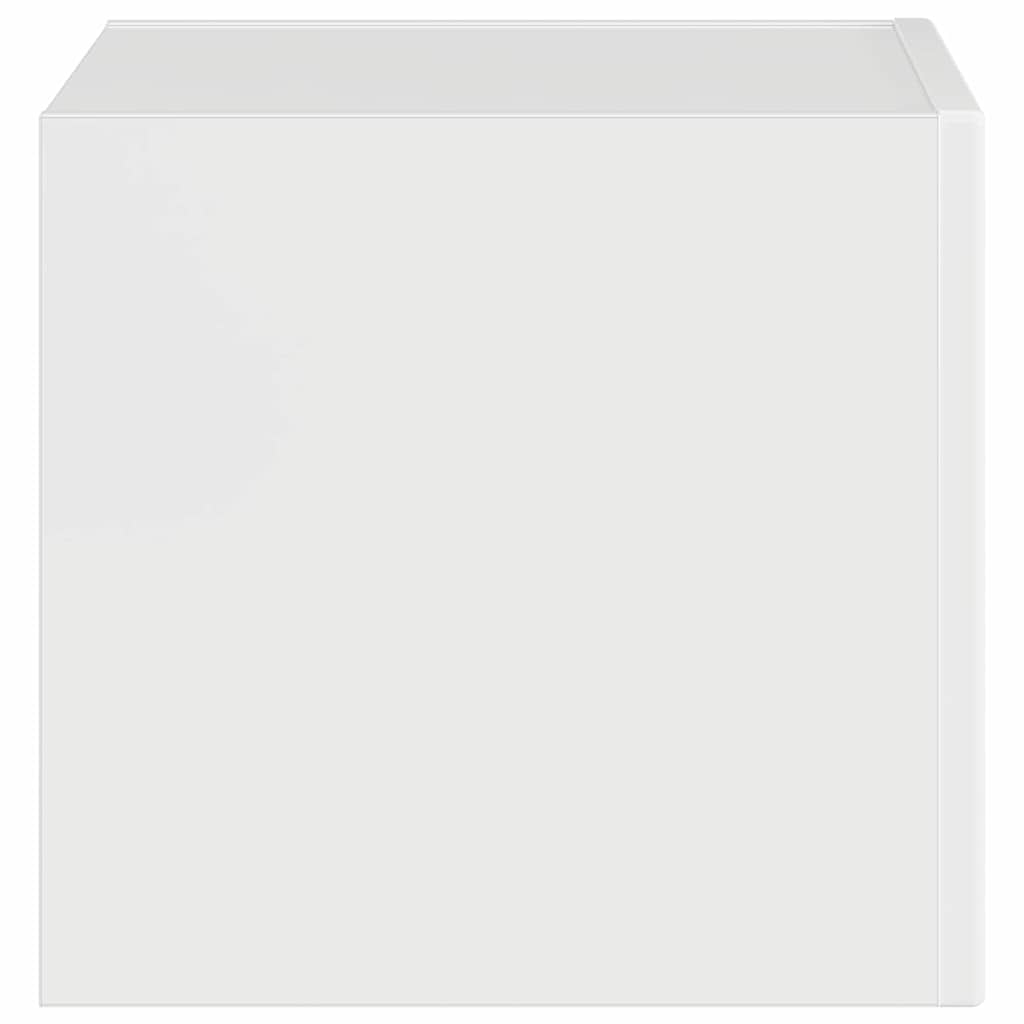 vidaXL TV Wall Cabinet Gloss White 39 x 31 x 29.5 cm Engineered Wood