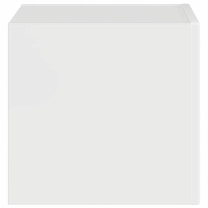 vidaXL TV Wall Cabinet Gloss White 39 x 31 x 29.5 cm Engineered Wood