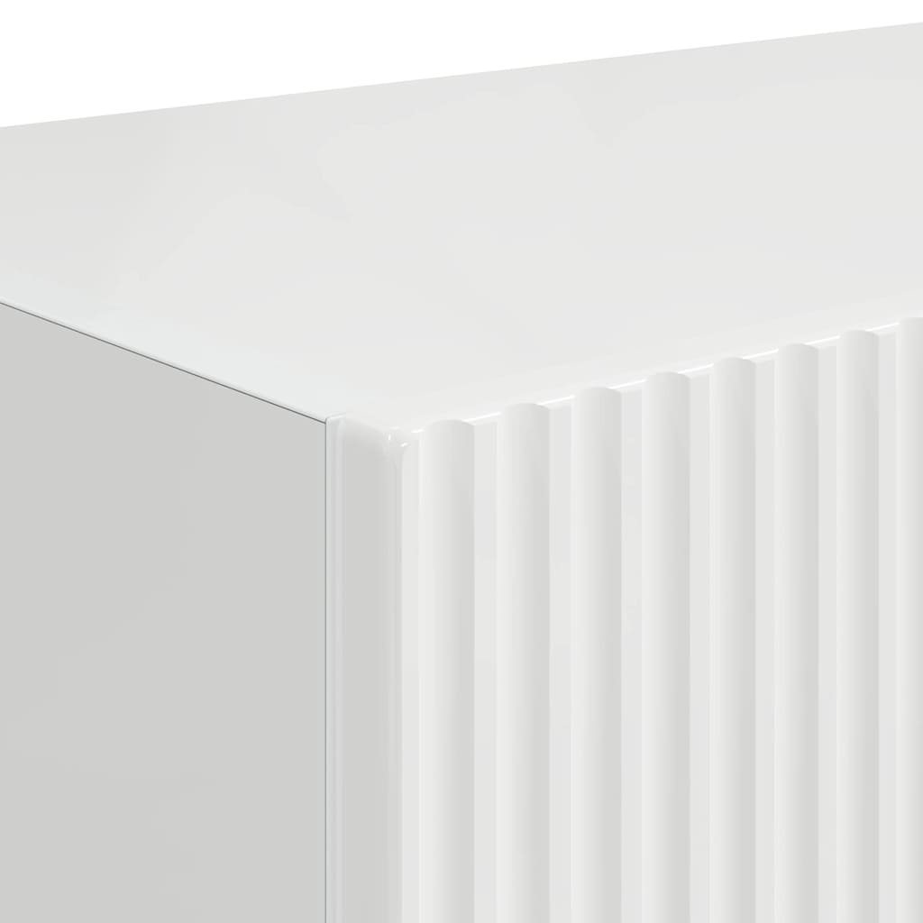 vidaXL TV Wall Cabinet 2 pcs Gloss White 39 x 31 x 29.5 cm