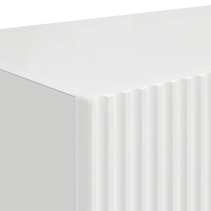 vidaXL TV Wall Cabinet 2 pcs Gloss White 39 x 31 x 29.5 cm
