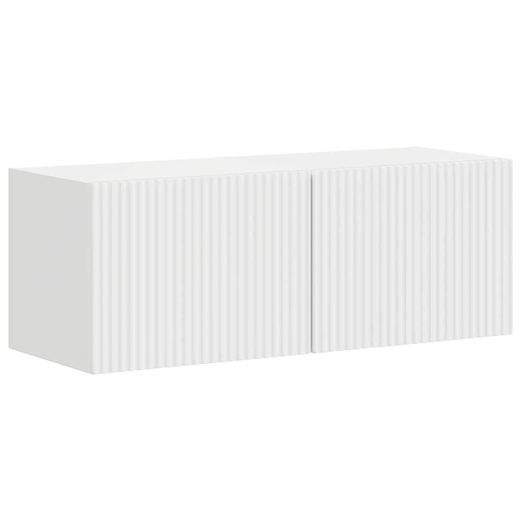 vidaXL TV Wall Cabinet 2 pcs Gloss White 39 x 31 x 29.5 cm