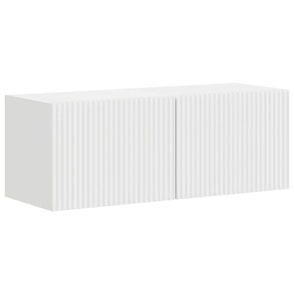 vidaXL TV Wall Cabinet 2 pcs Gloss White 39 x 31 x 29.5 cm