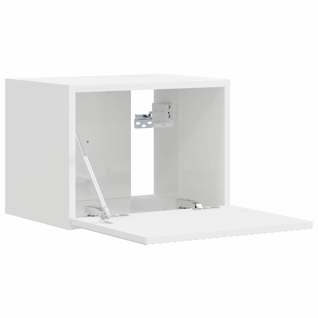vidaXL TV Wall Cabinet 2 pcs Gloss White 39 x 31 x 29.5 cm