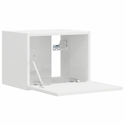 vidaXL TV Wall Cabinet 2 pcs Gloss White 39 x 31 x 29.5 cm