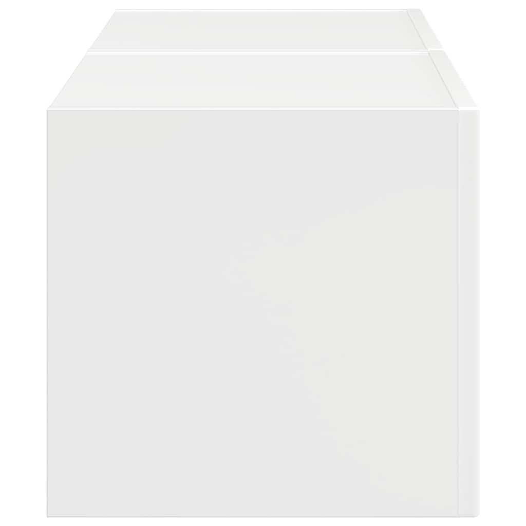 vidaXL TV Wall Cabinet 2 pcs Gloss White 39 x 31 x 29.5 cm