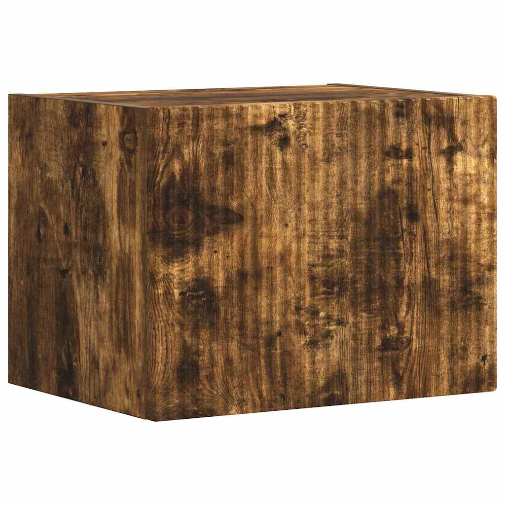 vidaXL TV Wall Cabinet Smoked Oak 39 x 31 x 29.5 cm Engineered Wood