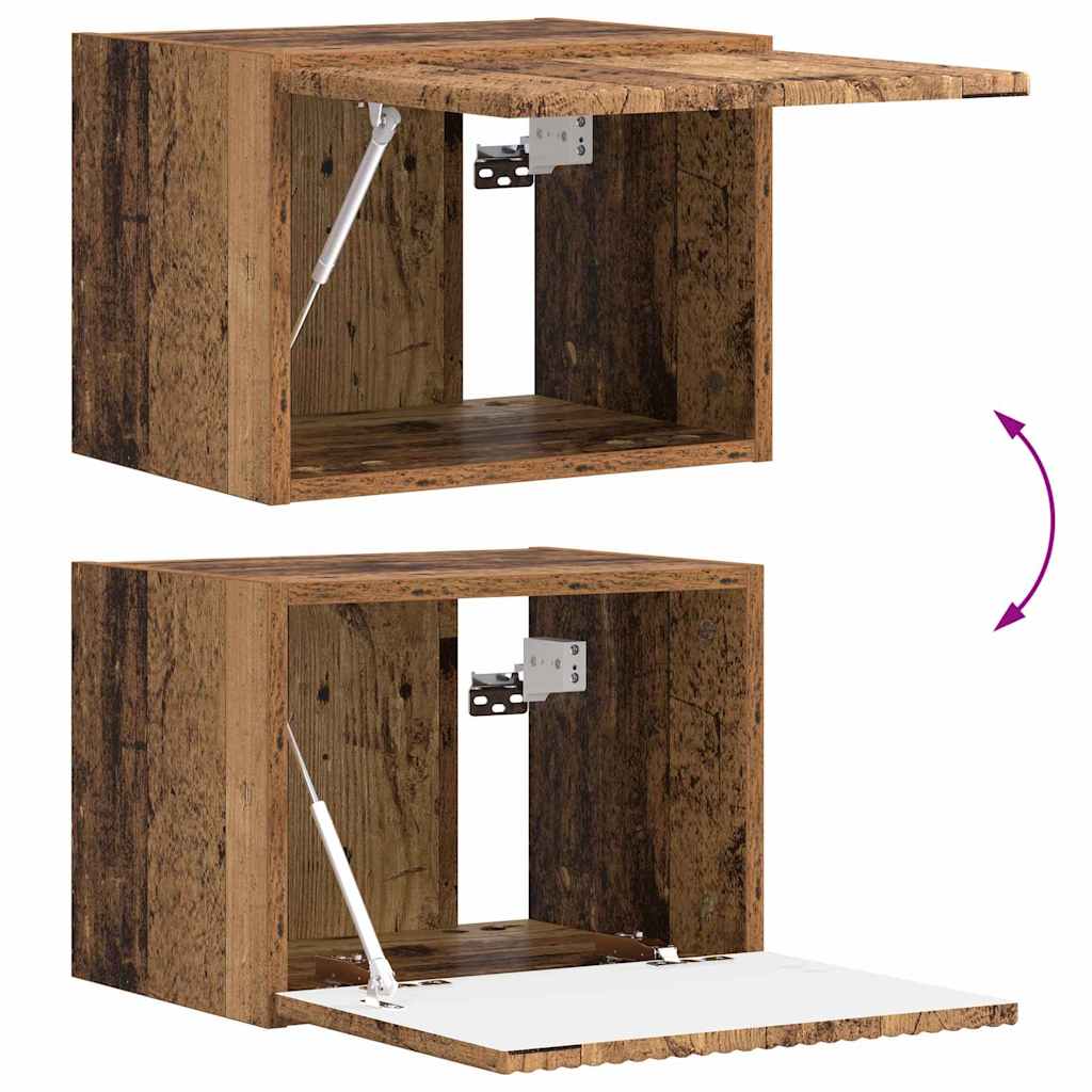 vidaXL TV Wall Cabinet Smoked Oak 39 x 31 x 29.5 cm Engineered Wood