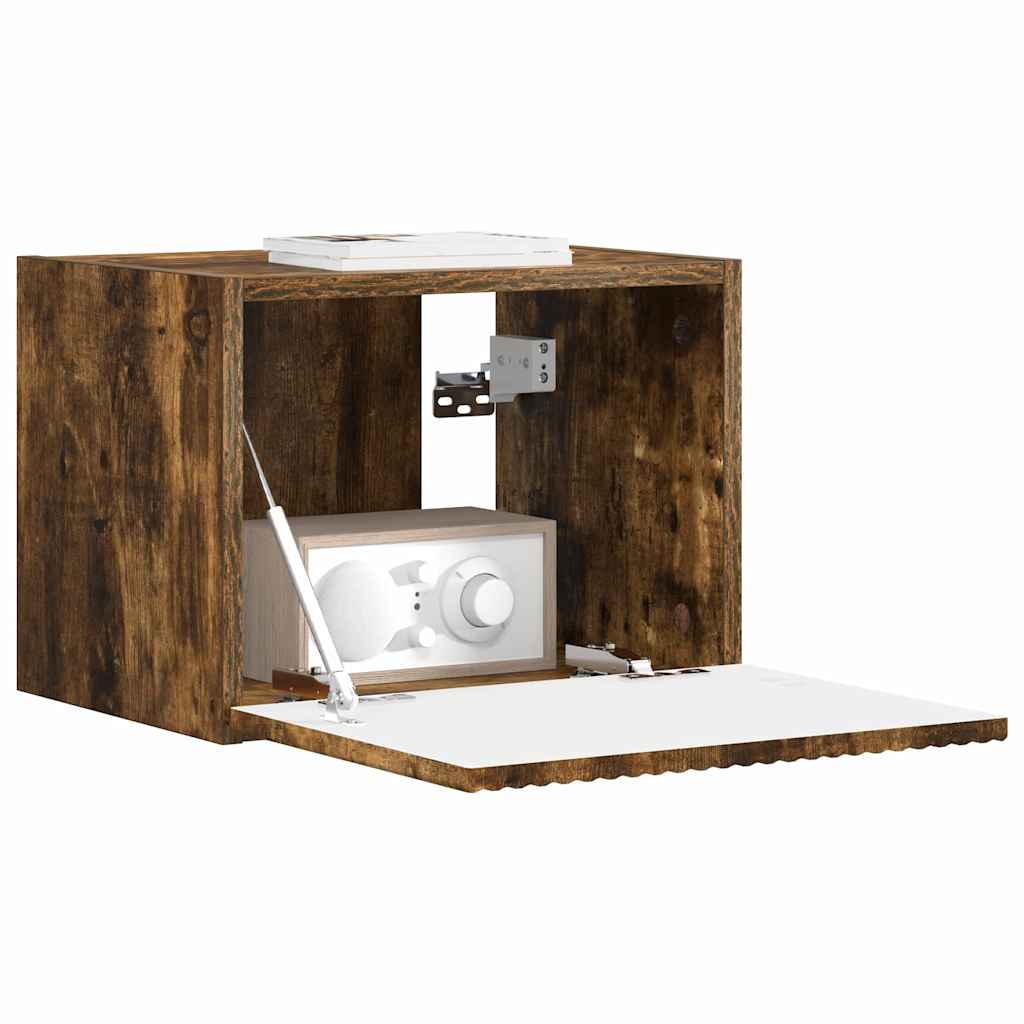 vidaXL TV Wall Cabinet Smoked Oak 39 x 31 x 29.5 cm Engineered Wood
