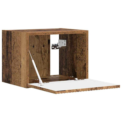 vidaXL TV Wall Cabinet Wall-mounted 2 pcs Smoked Oak 39 x 31 x 29.5 cm