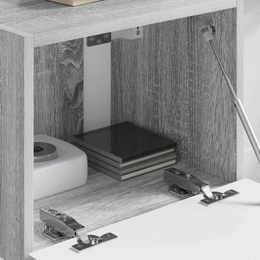 vidaXL TV Wall Cabinet Grey Sonoma 39 x 31 x 29.5 cm Engineered Wood