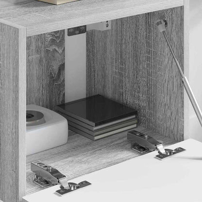 vidaXL TV Wall Cabinet Grey Sonoma 39 x 31 x 29.5 cm Engineered Wood