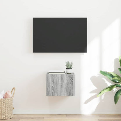 vidaXL TV Wall Cabinet Grey Sonoma 39 x 31 x 29.5 cm Engineered Wood