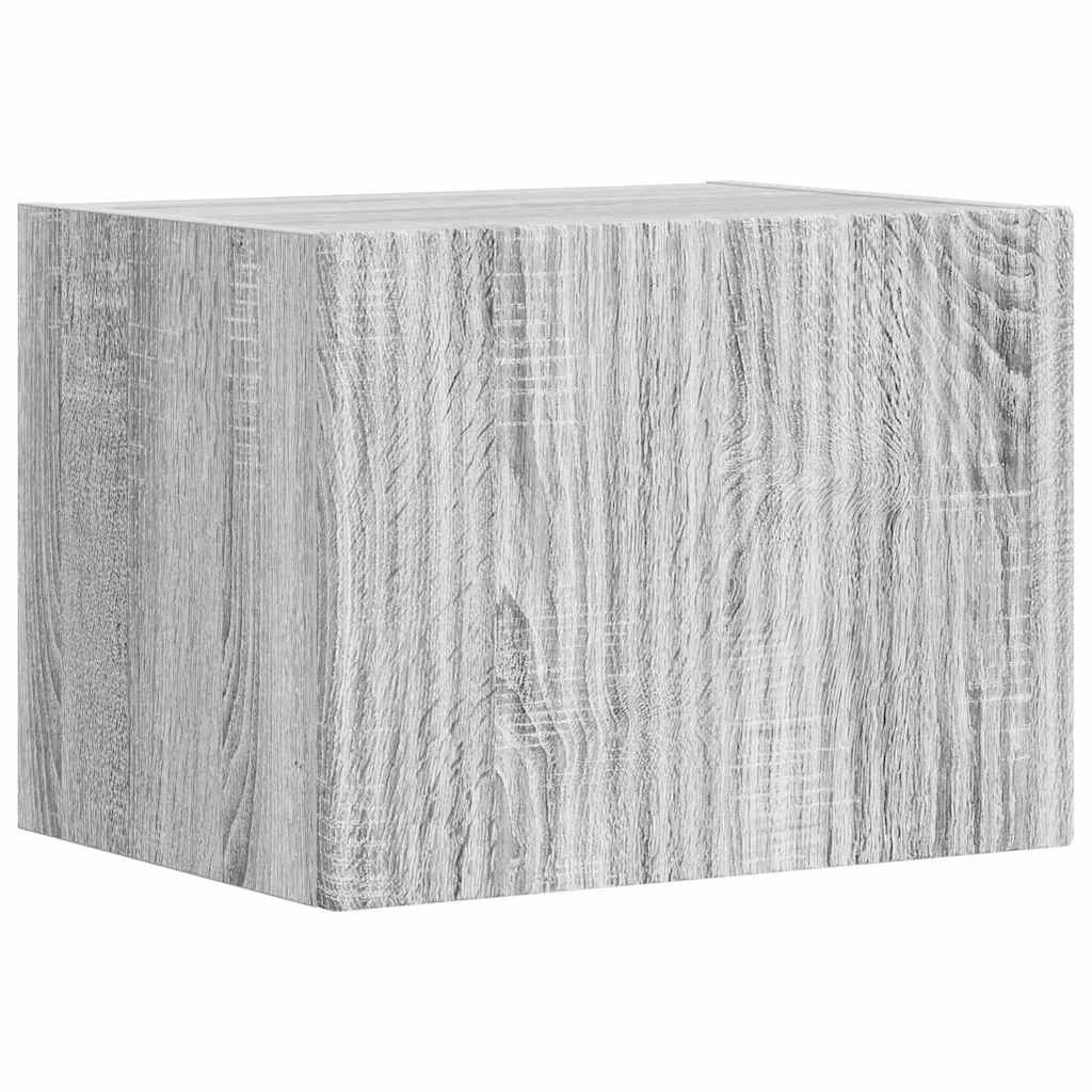 vidaXL TV Wall Cabinet Grey Sonoma 39 x 31 x 29.5 cm Engineered Wood