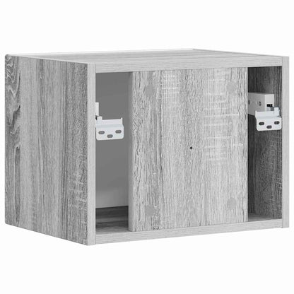 vidaXL TV Wall Cabinet Grey Sonoma 39 x 31 x 29.5 cm Engineered Wood