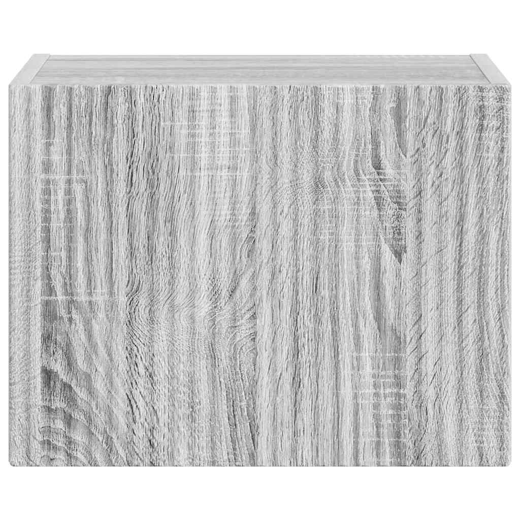 vidaXL TV Wall Cabinet Grey Sonoma 39 x 31 x 29.5 cm Engineered Wood