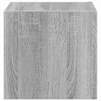vidaXL TV Wall Cabinet Grey Sonoma 39 x 31 x 29.5 cm Engineered Wood