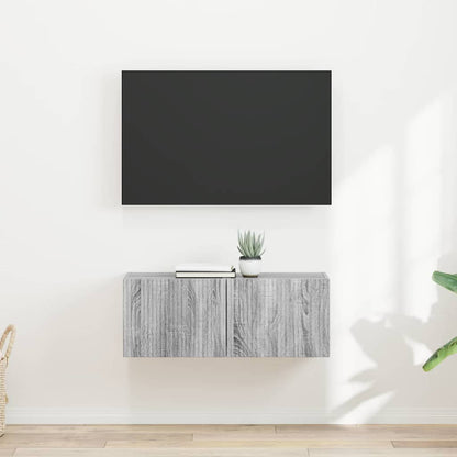 vidaXL TV Wall Cabinet 2 pcs Grey Sonoma 39 x 31 x 29.5 cm